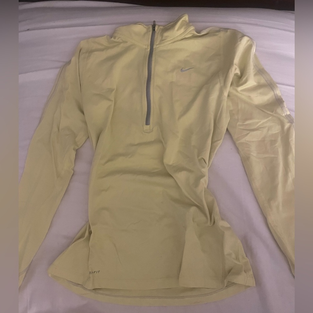 Nike Yellow Long Sleeve Pullover
